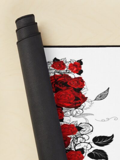 Skull With Red Roses Tattoo Mouse Pad Official Tattoo Gifts Merch