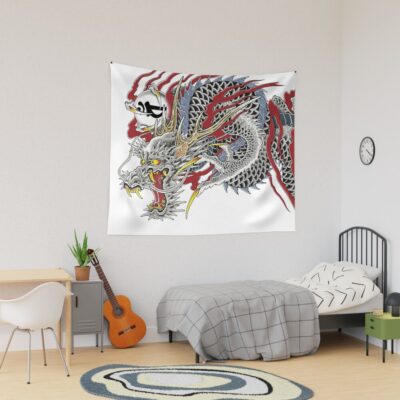 Kazuma Kiryu Dragon Tattoo Horizontal Tapestry Official Tattoo Gifts Merch