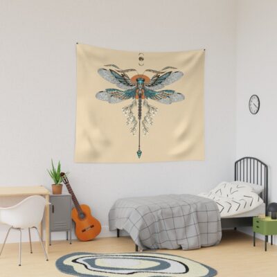 Dragon Fly Tattoo Tapestry Official Tattoo Gifts Merch