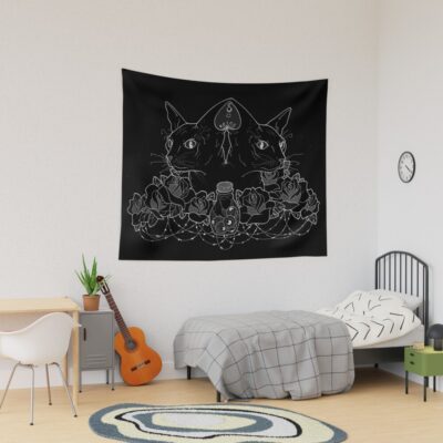 Double, Double, Sphynx In Trouble Tapestry Official Tattoo Gifts Merch